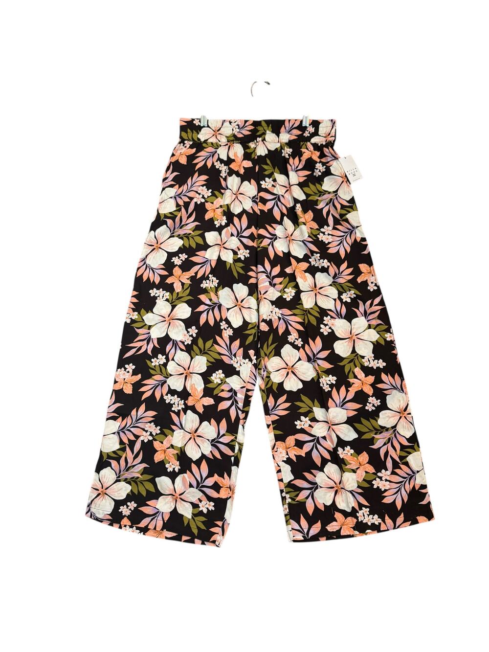Billabong Wide Leg Tropical Floral Print XL Seaside Beach Pants NWT